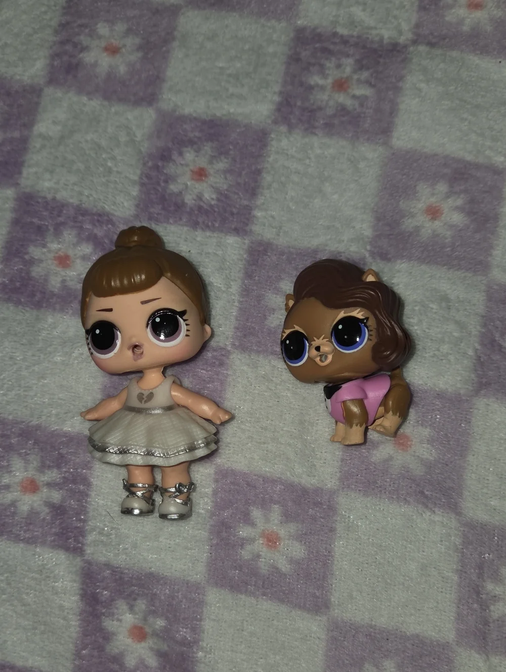 L.O.L. Surprise! Mini Doll and Brown Puppy Set - White, Pink, Brown